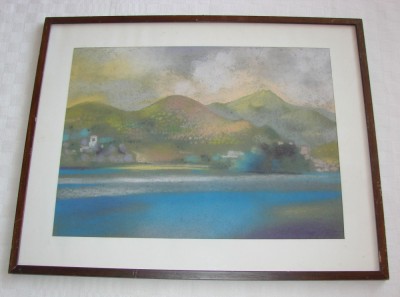 Superba lucrare, pastel pe carton foto