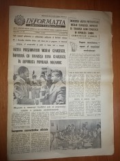 ziarul informatia bucurestiului 19 aprilie 1979-vizita lui ceausescu in mozambic foto