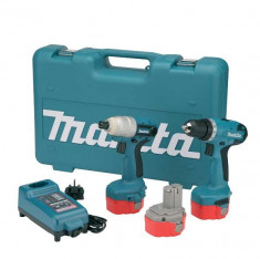 Makita 6281DP3 ID-14.4V Masina de gaurit insurubat Masina cu percutie 2 Acumulatori+cutie de transport+incarcator foto