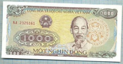 605 BANCNOTA - VIETNAM - 1000 DONG - anul 1988 -SERIA 2325161 -starea care se vede foto