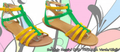 Sandale Dama --- ROSSINI - Cod : 73R1111 Verde/Giallo foto