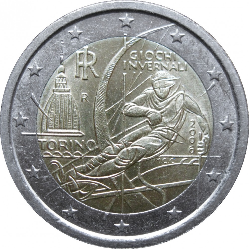 ITALIA moneda 2 euro comemorativa 2006, UNC  arhiva Okazii.ro