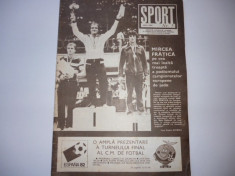 Revista SPORT (iunie1982) prezentare echipa de fotbal POLI Timisoara; CM Spania`82 foto