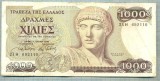 561 BANCNOTA - GRECIA - 1000 DRACHMAES - anul 1987 -SERIA 692110 -starea care se vede