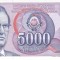 Bancnota Iugoslavia 5.000 Dinari 1985 - P93a UNC