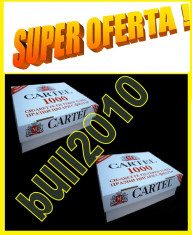 2 X CARTEL 1000 tuburi, filtre / cutie - 2.000 tuburi tigari pentru injectat tutun foto