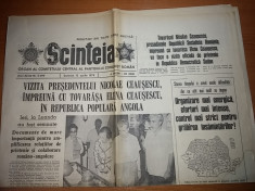 ziarul scanteia 15 aprilie 1979 ( vizita lui ceausescu in angola ) foto