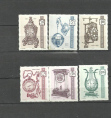 Austria 1970 - CEASURI DE EPOCA, OROLOGII, PENDULE, serie nestampilata, B12 foto