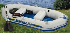 Barca Pneumatica ( Gonflabila ) Sea Hawk 2 Intex ( seahawk ) II Pentru 4 Persoane Recomand Pentru Pescuit foto