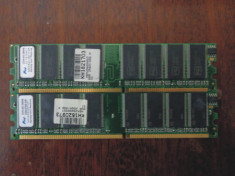 Memorie DDRAM marca PMI 2 x 256 Mb (total 512Mb) DDR400 - folosita foto