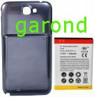 Acum. Li-ion, ext.+carcasa spate+NFC, 3,7V/4800mA - comp. Samsung Galaxy Note II - albastru/1537 foto