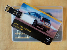 Stick USB 4GB marime carte de vizita. Obiect promotional Opel Insignia foto