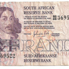 Africa de Sud 5 Rand 1981-89 Uzata