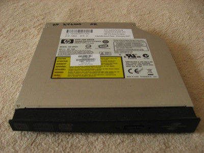 Unitate optica DVD-RW PATA laptop HP Pavilion dv6000, DS-8AZH, 416179-HC0 foto