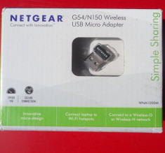 WiFi USB micro adaptor Netgear G54/N150 foto