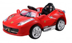 Masina electrica pentru copii tip Ferrari cu telecomanda foto