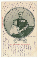 2204 - Regale - L i t h o, King CAROL I &amp;amp;amp; CAROL II - old postcard - used - 1902 foto