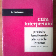 p Cum Interpretam Probele Functionale Ale Urechii Interne - A. Montandon