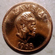 A.056 ZAMBIA 1 NGWEE 1968 PROOF 4000ex.