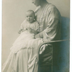 2445 - Regina Maria, Queen MARY, Princess ILEANA - old postcard, real PHOTO