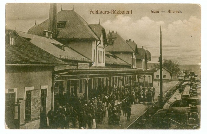 1491 - FELDIOARA, Railway Station - old postcard - used - 1926