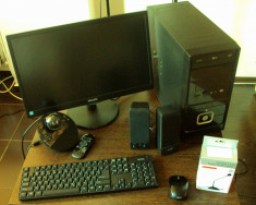 Kit Complet pentru Videochat Acasa: (PC, Monitor, Sistem lumini, Webcam HD, Tastatura+Mouse , Boxe, Microfon) foto