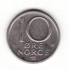 Norvegia 10 ore 1982 - KM# 416 foto