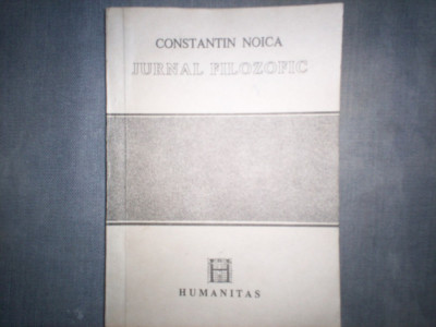 JURNAL FILOZOFIC CONSTANTIN NOICA foto