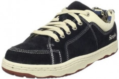 Pantofi piele intoarsa barbati SIMPLE ORIGINALI noi- model O.S. Sneaker culoare negru, marime M9 (41.5) foto