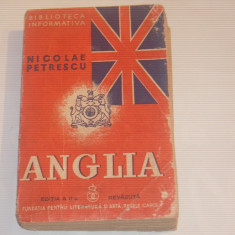 NICOLAE PETRESCU - ANGLIA ~ Editie 1939