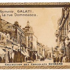 2643 - GALATI, strada Domneasca - mini old postcard, reclama - unused