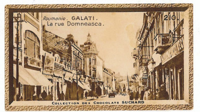 2643 - GALATI, strada Domneasca - mini old postcard, reclama - unused foto