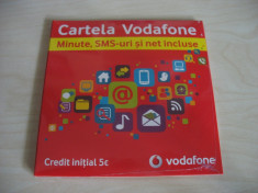 Pachet Cartela Vodafone, 5 euro credit foto