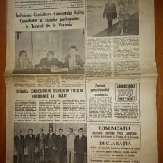 ziarul informatia bucurestiului 18 iulie 1988-ceausescu in vizita la varsovia