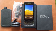 SAMSUNG GALAXY S + CARD 4GB + FOLIE PROTECTIE foto