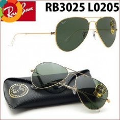 OCHELARI RayBan model aviator import Italia 3025 Verde foto