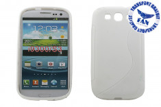 Husa Silicon Samsung Galaxy S3 I9300 Alb (Fan Courier gratuit) foto