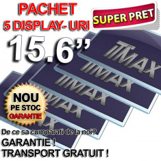 PACHET PROMOTIONAL 5 DISPLAY-URI 15.6 LED 1366*768 LAPTOP NOTEBOOK NETBOOK | 5 ECRANE 15,6 LED 1366x768 | IDEAL PENTRU SOCIETATI SI FIRME DE PROFIL foto