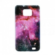 Carcasa Samsung Galaxy S2 i9100 Silicon Imprimata - Pink Stars foto