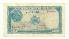 ROMANIA 5000 5.000 LEI 20 Decembrie 1945 P-55 [7] foto
