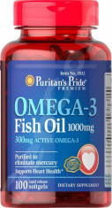 OMEGA 3 PURITAN&amp;#039;S PRIDE - UN PRODUS PREMIUM, ORIGINAL, PURIFICAT DE MERCUR, IMPORT SUA!!! foto