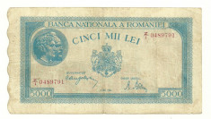 ROMANIA 5000 5.000 LEI 2 MAI 1944 P-55 [8] foto