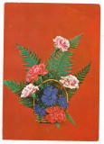 #carte postala(marca fixa)-FLORI-Garoafe