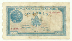 ROMANIA 5000 5.000 LEI 2 MAI 1944 P-55 [6] foto