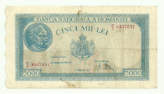ROMANIA 5000 LEI 15 Decemvrie/Decembrie 1944 [2] foto