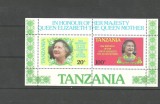TANZANIA 1985 - ANIVERSARE REGINA ELISABETA, bloc nestampilat, T10