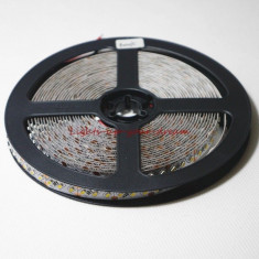 Banda led superflexibila SMD 3014, 120 leduri/ML , nonwaterproof ,Alb Cald, Wide foto