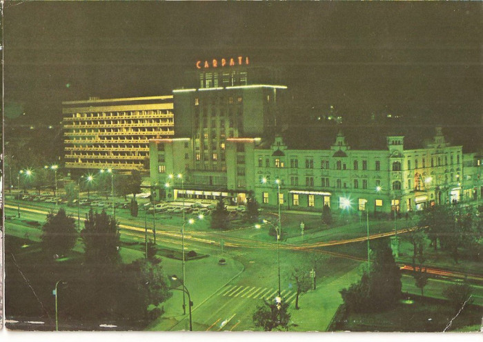 CPI (B4366) BRASOV, HOTELUL CARPATI, CIRCULATA, 20.5.1982, STAMPILE, TIMBRE