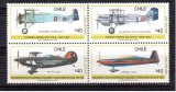CHILE 1990, Aviatie, serie neuzata, MNH