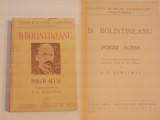 D.BOLINTINEANU - POEZII ALESE - editie ingrijita de I.G.DIMITRIU - Ed.1940, Alta editura